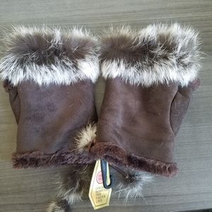 Fur & Suede gloves